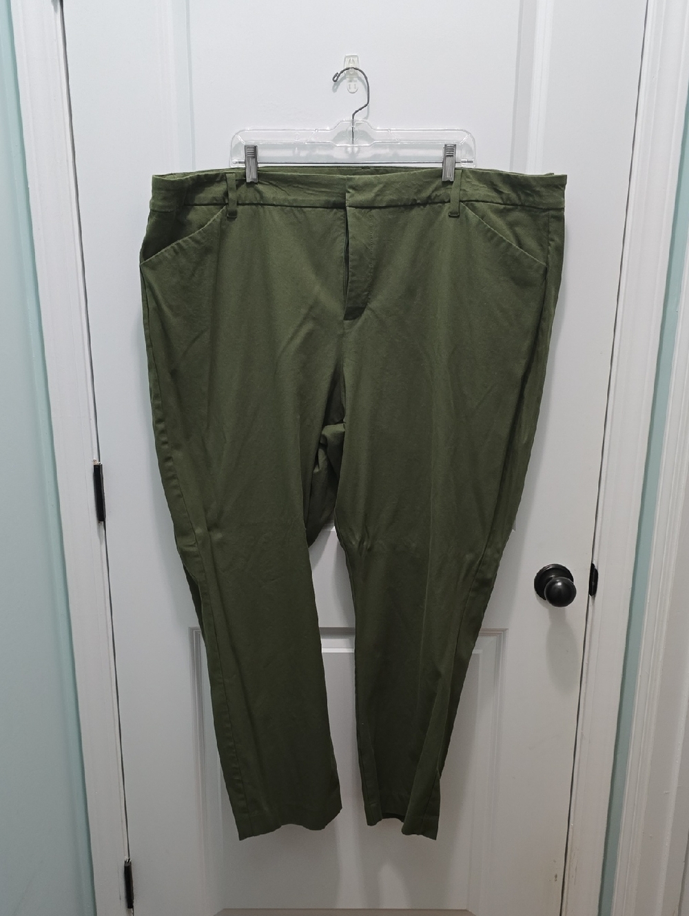 Old Navy Olive Green High Rise Pixie Pants Size 26